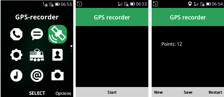 GPS recorder for GerdaOS